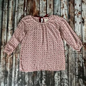 Matilda Jane Pink Floral Sheer Blouse